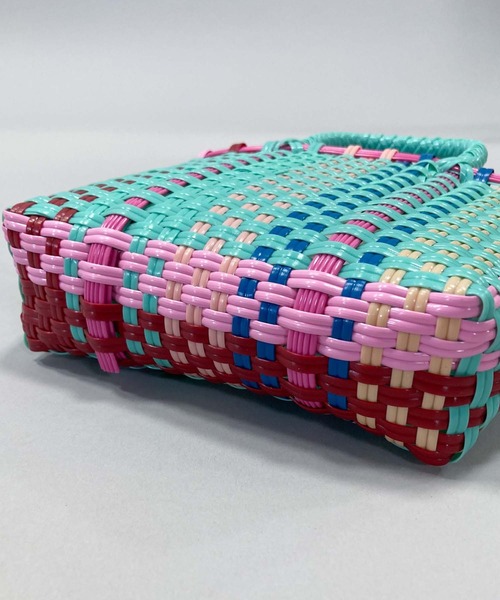 Munich(ミューニック)の「ポリプロピレンミニカゴバッグ(かごバッグ・レディース・ターコイズブルー/ピンク・FREE)」の8枚目の写真