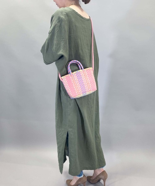 Munich(ミューニック)の「ポリプロピレンミニカゴバッグ(かごバッグ・レディース・ターコイズブルー/ピンク・FREE)」の15枚目の写真