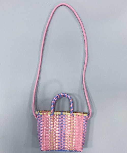 Munich(ミューニック)の「ポリプロピレンミニカゴバッグ(かごバッグ・レディース・ターコイズブルー/ピンク・FREE)」の19枚目の写真