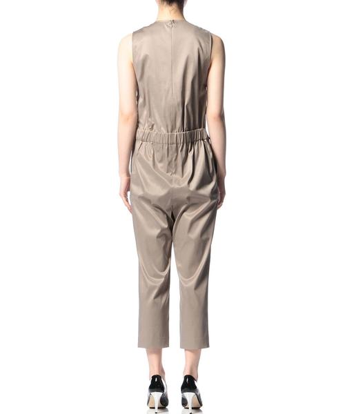 ASTRAET（アストラット）の「ASTRAET(アストラット） キュプラ/コットン サロペット◆（つなぎ/オールインワン・レディース・ブラック/ベージュ・0/1）」の11枚目の写真