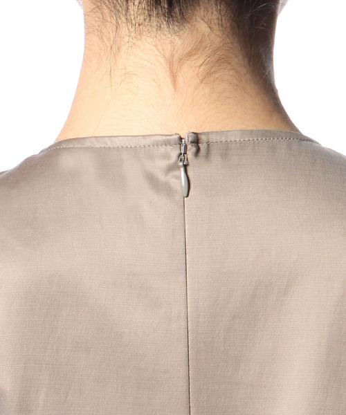 ASTRAET（アストラット）の「ASTRAET(アストラット） キュプラ/コットン サロペット◆（つなぎ/オールインワン・レディース・ブラック/ベージュ・0/1）」の6枚目の写真