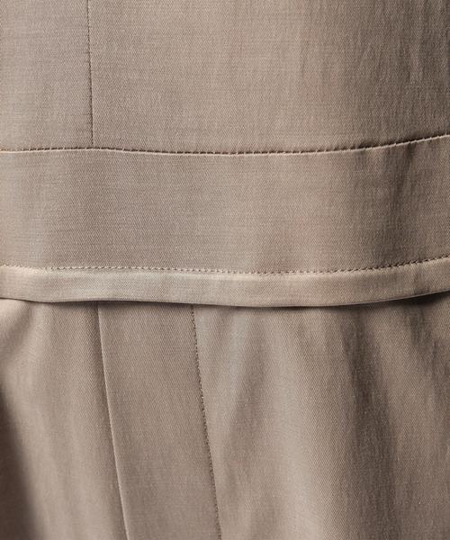 ASTRAET（アストラット）の「ASTRAET(アストラット） キュプラ/コットン サロペット◆（つなぎ/オールインワン・レディース・ブラック/ベージュ・0/1）」の7枚目の写真