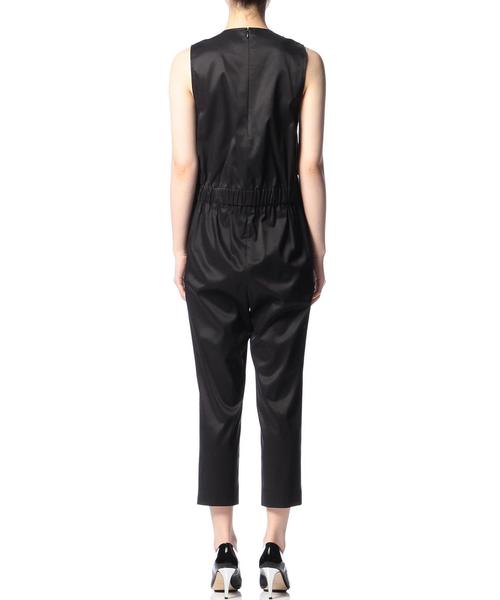 ASTRAET（アストラット）の「ASTRAET(アストラット） キュプラ/コットン サロペット◆（つなぎ/オールインワン・レディース・ブラック/ベージュ・0/1）」の8枚目の写真