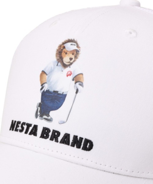 NESTA BRAND(ネスタブランド)の「ドライライオンゴルファーメッシュキャップ(キャップ・メンズ・ホワイト/ブラック・F)」の9枚目の写真