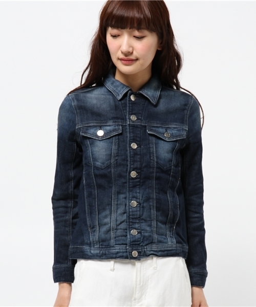 CIAOPANIC TYPY（チャオパニックティピー）の「【oblekt】オブレクトジョガーデニムジャケット（デニムジャケット・レディース・ブルー/その他2・FREE）」の3枚目の写真