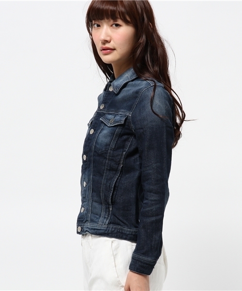 CIAOPANIC TYPY（チャオパニックティピー）の「【oblekt】オブレクトジョガーデニムジャケット（デニムジャケット・レディース・ブルー/その他2・FREE）」の4枚目の写真