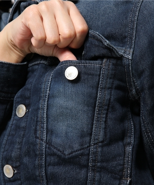 CIAOPANIC TYPY（チャオパニックティピー）の「【oblekt】オブレクトジョガーデニムジャケット（デニムジャケット・レディース・ブルー/その他2・FREE）」の9枚目の写真