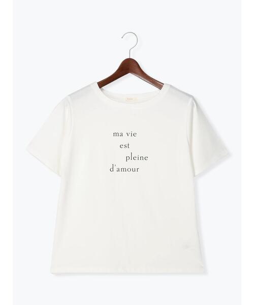 Te chichi（テチチ）の「ロゴプリントTシャツ（Tシャツ/カットソー・レディース・ホワイト/ブルー/ブラック・ﾌﾘ-）」の20枚目の写真