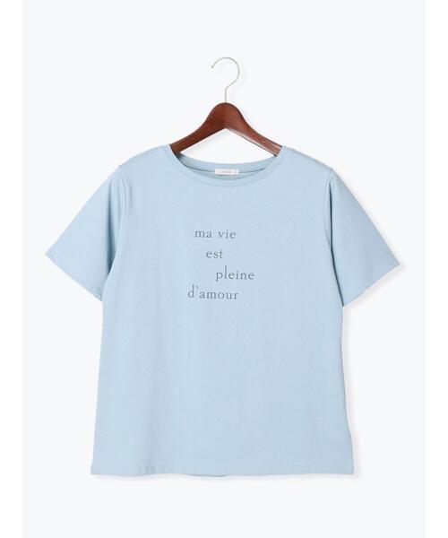 Te chichi（テチチ）の「ロゴプリントTシャツ（Tシャツ/カットソー・レディース・ホワイト/ブルー/ブラック・ﾌﾘ-）」の18枚目の写真