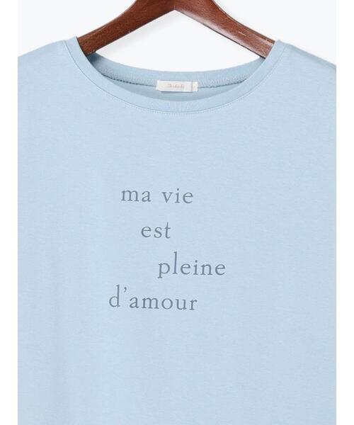 Te chichi（テチチ）の「ロゴプリントTシャツ（Tシャツ/カットソー・レディース・ホワイト/ブルー/ブラック・ﾌﾘ-）」の16枚目の写真