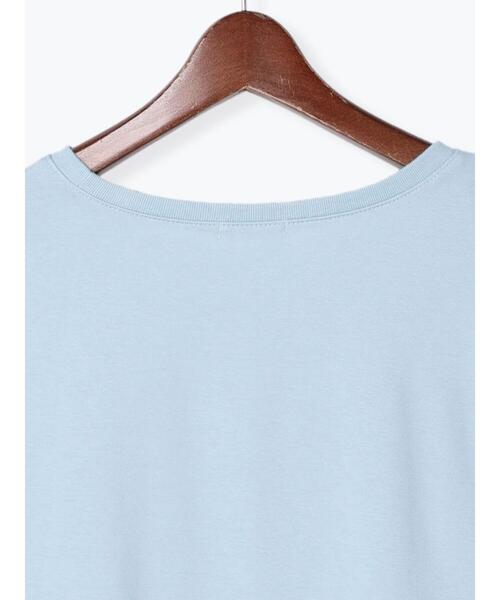 Te chichi（テチチ）の「ロゴプリントTシャツ（Tシャツ/カットソー・レディース・ホワイト/ブルー/ブラック・ﾌﾘ-）」の13枚目の写真