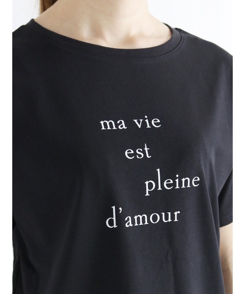 Te chichi（テチチ）の「ロゴプリントTシャツ（Tシャツ/カットソー・レディース・ホワイト/ブルー/ブラック・ﾌﾘ-）」の8枚目の写真