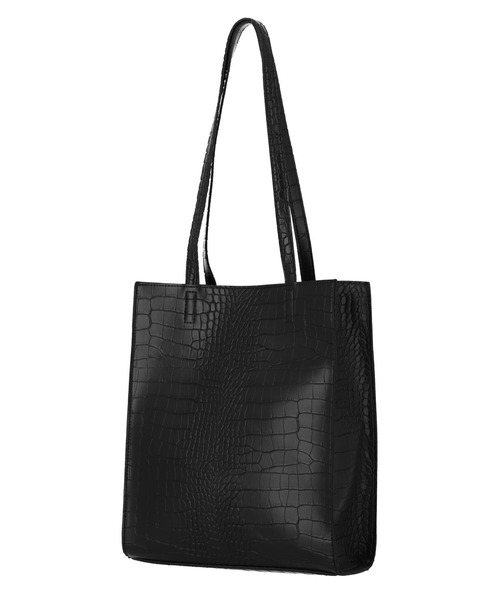 ANAP（アナップ）の「クロコデザイントートバッグ（トートバッグ・レディース・ブラック/ライトベージュ・FREE）」の5枚目の写真
