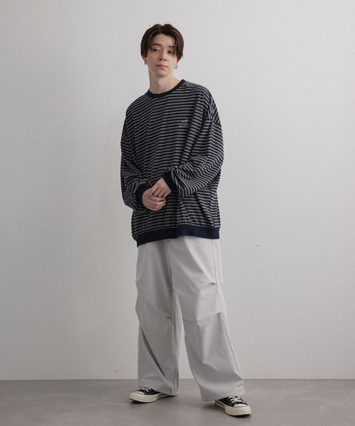 JUNRED（ジュンレッド）の「スノーカモオーバーパンツ（カーゴパンツ・メンズ・ライトグレー/ブラック・L/S/M）」の4枚目の写真