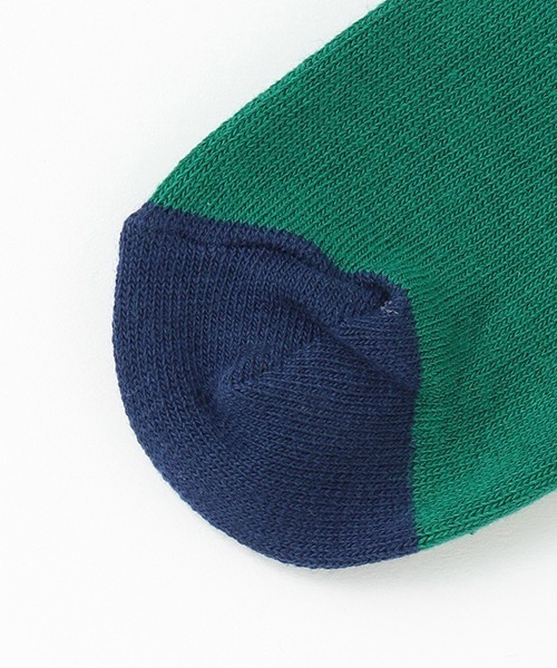 XLARGE KIDS（エクストララージキッズ）の「カレッジロゴクルーソックス【日本製】（ソックス/靴下・キッズ・オフホワイト/グリーン/ブラック・15-17cm/17-19cm/19-21cm/13-15cm）」の5枚目の写真