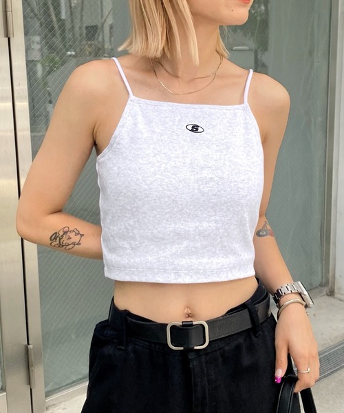 WHO'S WHO gallery(フーズフーギャラリー)の「【SLOPPY/スロッピー】Sロゴキャミ(キャミソール・レディース・アッシュグレー/ブラック/オフホワイト・FREE)」の7枚目の写真