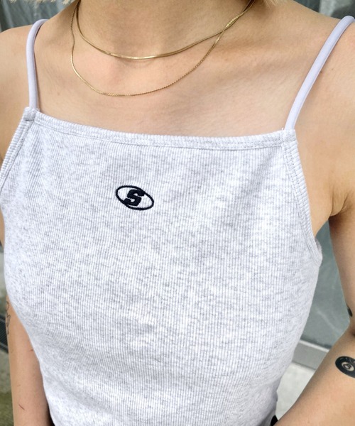 WHO'S WHO gallery(フーズフーギャラリー)の「【SLOPPY/スロッピー】Sロゴキャミ(キャミソール・レディース・アッシュグレー/ブラック/オフホワイト・FREE)」の9枚目の写真