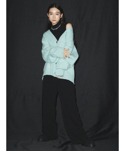 EMODA（エモダ）の「ボーイズオーバーカーディガン（カーディガン/ボレロ・レディース・ピンク/ライム/ブラウン・FREE）」の12枚目の写真