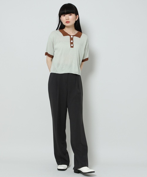 ALAND（エーランド）の「3.3 Field Trip／33 LINEN SLACKS 2124450（スラックス・レディース・アイボリー/チャコール・FREE）」の20枚目の写真
