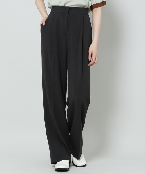 ALAND（エーランド）の「3.3 Field Trip／33 LINEN SLACKS 2124450（スラックス・レディース・アイボリー/チャコール・FREE）」の6枚目の写真