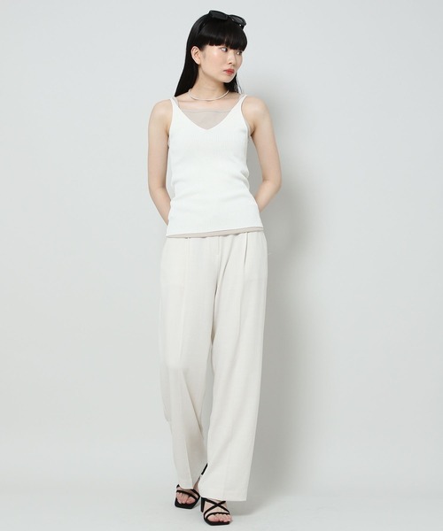 ALAND（エーランド）の「3.3 Field Trip／33 LINEN SLACKS 2124450（スラックス・レディース・アイボリー/チャコール・FREE）」の12枚目の写真