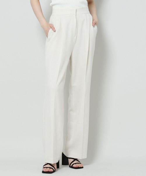 ALAND（エーランド）の「3.3 Field Trip／33 LINEN SLACKS 2124450（スラックス・レディース・アイボリー/チャコール・FREE）」の16枚目の写真