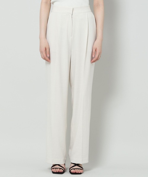 ALAND（エーランド）の「3.3 Field Trip／33 LINEN SLACKS 2124450（スラックス・レディース・アイボリー/チャコール・FREE）」の4枚目の写真