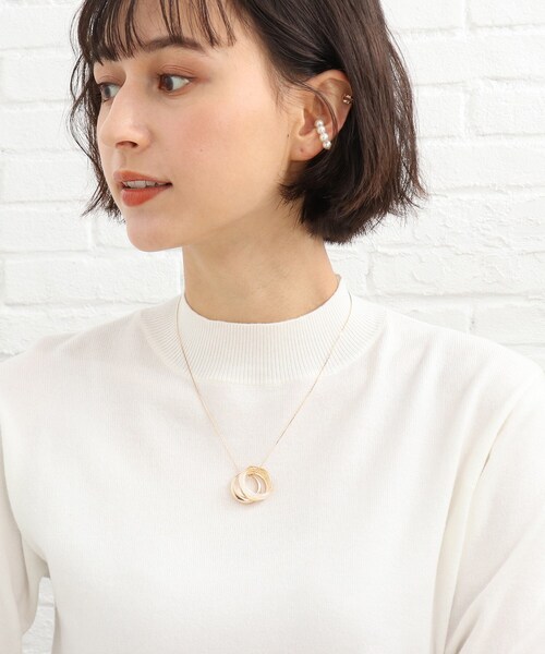 SHOO・LA・RUE（シューラルー）の「◆【カスタム】3リングスライダーネックレス（ネックレス・レディース・グリーン/ダークブラウン/パープル系4・00）」の7枚目の写真