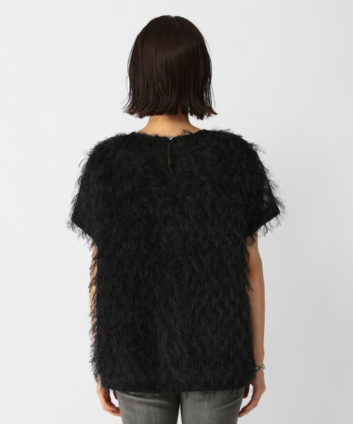 BARNYARDSTORM（バンヤードストーム）の「BARNYARDSTORM / フェザーライクブラウス（Tシャツ/カットソー・レディース・ホワイト/ブラック・1/0）」の15枚目の写真