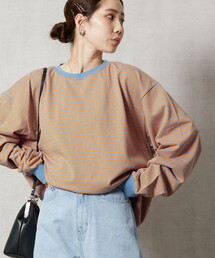 FREAK'S STORE | 【限定展開】ビックシルエットボーダーロングスリーブTシャツ(Tシャツ/カットソー)