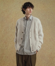 BATONER（バトナー）の「【BATONER】別注 FOX WOOL MOHAIR JACQUARD CARDIGAN（カーディガン/ボレロ・メンズ）」