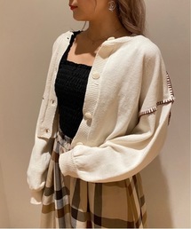 one way | ハンドステッチショートカーデ(カーディガン/ボレロ)