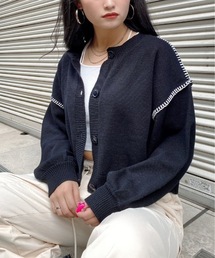 one way | ハンドステッチショートカーデ(カーディガン/ボレロ)