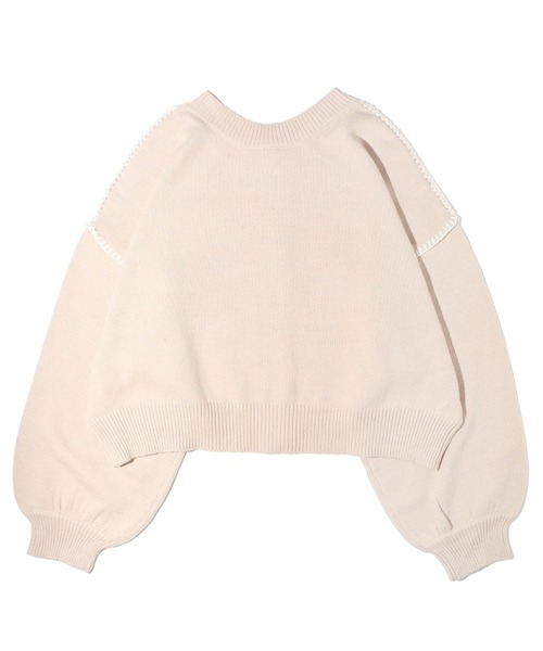 one way（ワンウェイ）の「ハンドステッチショートカーデ（カーディガン/ボレロ・レディース・ホワイト/ベージュ/ブラック/ライトブルー・FREE）」の7枚目の写真