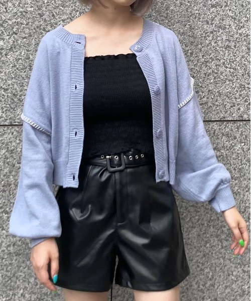 one way（ワンウェイ）の「ハンドステッチショートカーデ（カーディガン/ボレロ・レディース・ホワイト/ベージュ/ブラック/ライトブルー・FREE）」の15枚目の写真