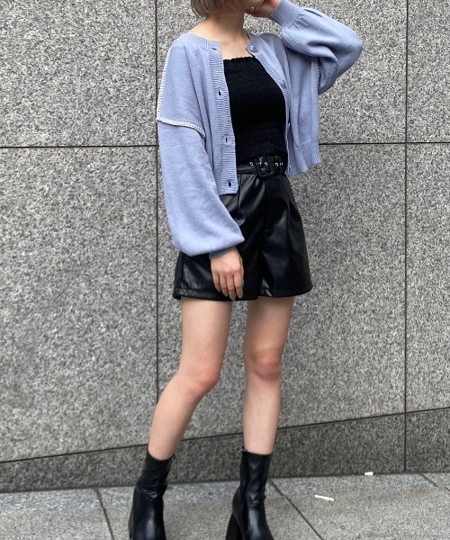 one way（ワンウェイ）の「ハンドステッチショートカーデ（カーディガン/ボレロ・レディース・ホワイト/ベージュ/ブラック/ライトブルー・FREE）」の17枚目の写真