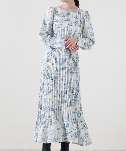 Cheek(チーク)の「トワルドジュイベストSETワンピース(ワンピース・レディース・ブルー/ベージュ・MEDIUM)」の13枚目の写真