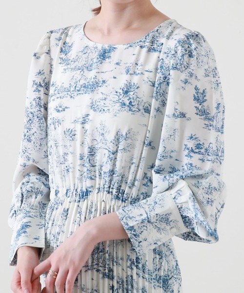 Cheek(チーク)の「トワルドジュイベストSETワンピース(ワンピース・レディース・ブルー/ベージュ・MEDIUM)」の15枚目の写真