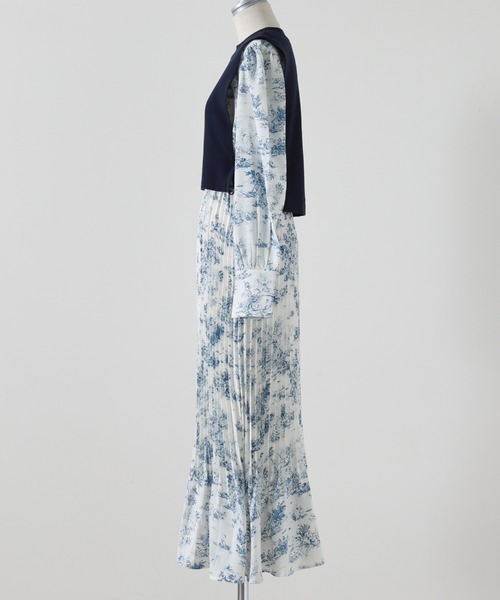 Cheek(チーク)の「トワルドジュイベストSETワンピース(ワンピース・レディース・ブルー/ベージュ・MEDIUM)」の19枚目の写真