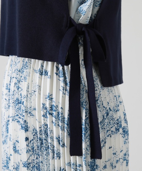 Cheek(チーク)の「トワルドジュイベストSETワンピース(ワンピース・レディース・ブルー/ベージュ・MEDIUM)」の21枚目の写真