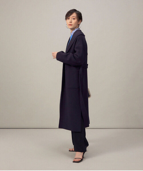 ✴︎美品✴︎ノーリーズ　ソフィ　ノーカラーコート ロングコート セール】リバーショールカラーロングコート（その他アウター