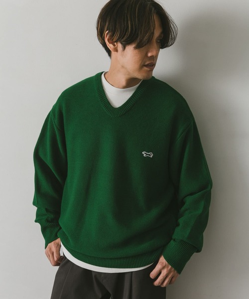 PENNEYS(ぺニーズ)の「『別注』PENNEYS×DOORS THE FOX Vネックニットプルオーバー(ニット/セーター・メンズ・アイボリー/グリーン/ネイビー・MEDIUM/LARGE)」の20枚目の写真