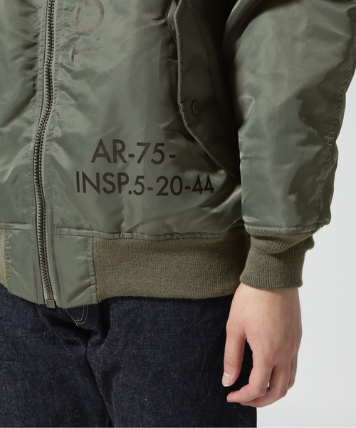 AVIREX（アヴィレックス）の「《REBUILD COLLECTION》MA-1 ステンシル / MA-1 STENCIL / フライトジャケット / AVIREX / アヴィレックス（MA-1・メンズ・ブラック/カーキ/その他10・M/L/2XL/XL）」の20枚目の写真