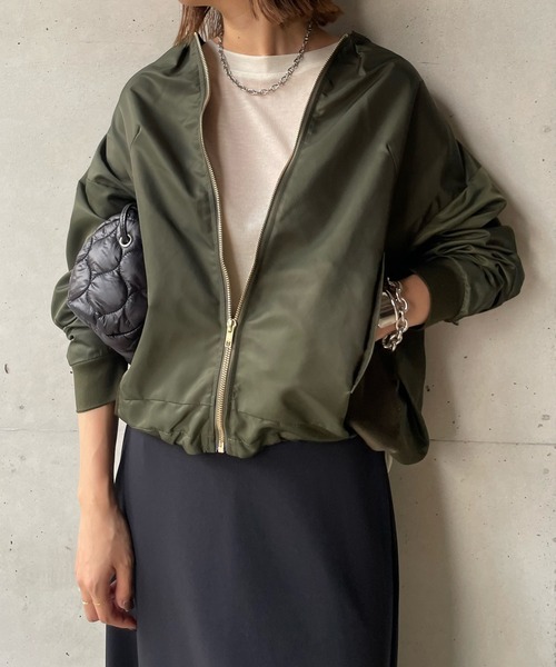 セール】AW 異素材切替ブルゾン（ブルゾン）｜DouDou（ドゥドゥ