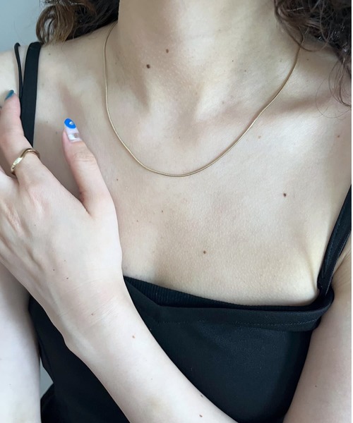 mystic（ミスティック）の「[Eau] rownd snake chain(necklace)（ネックレス・レディース・シルバー/ゴールド・ONE SIZE）」の6枚目の写真