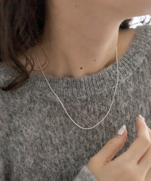 mystic（ミスティック）の「[Eau] rownd snake chain(necklace)（ネックレス・レディース・シルバー/ゴールド・ONE SIZE）」の7枚目の写真