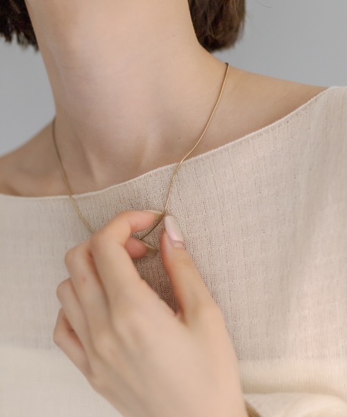 mystic（ミスティック）の「[Eau] rownd snake chain(necklace)（ネックレス・レディース・シルバー/ゴールド・ONE SIZE）」の8枚目の写真