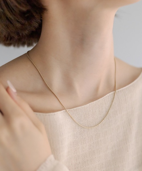 mystic（ミスティック）の「[Eau] rownd snake chain(necklace)（ネックレス・レディース・シルバー/ゴールド・ONE SIZE）」の9枚目の写真