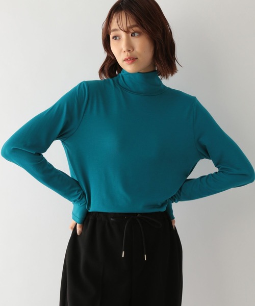 GLOBAL WORK(グローバルワーク)の「Beauteeハイネック長袖/295654(Tシャツ/カットソー・レディース・パープル系その他7/ホワイト/ダークグレー/オレンジ/ブルー・MEDIUM/LARGE)」の4枚目の写真