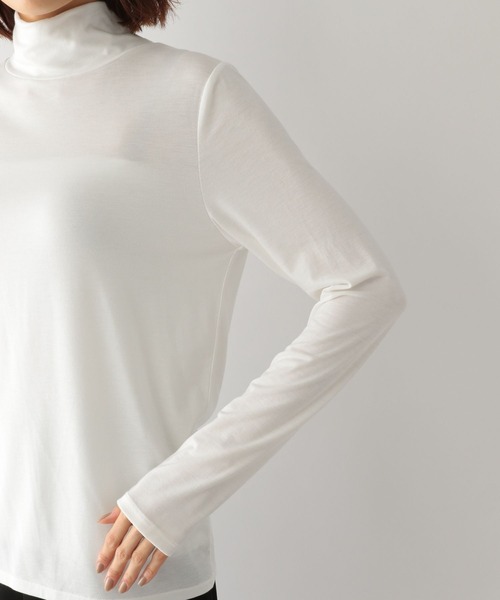 GLOBAL WORK(グローバルワーク)の「Beauteeハイネック長袖/295654(Tシャツ/カットソー・レディース・パープル系その他7/ホワイト/ダークグレー/オレンジ/ブルー・MEDIUM/LARGE)」の9枚目の写真